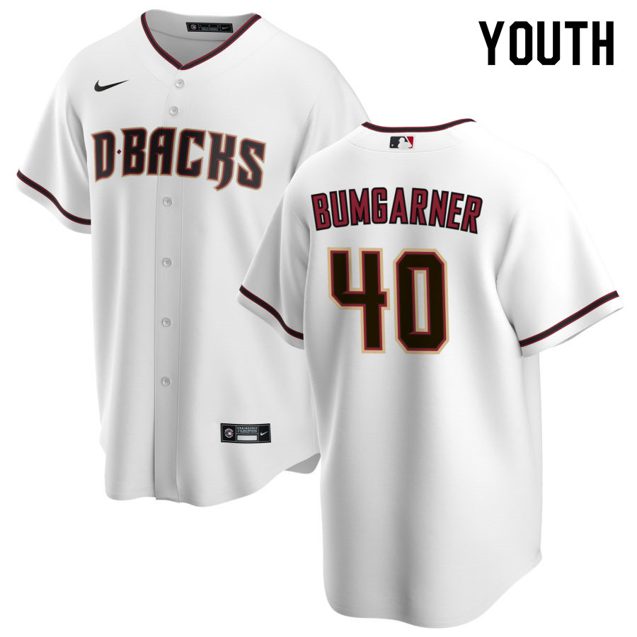 Nike Youth #40 Madison Bumgarner Arizona Diamondbacks Baseball Jerseys Sale-White